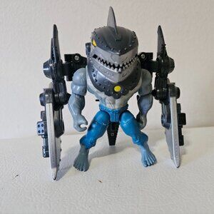 Batman 4in King Shark Mega Gear Deluxe Action Figure with transforming Armor